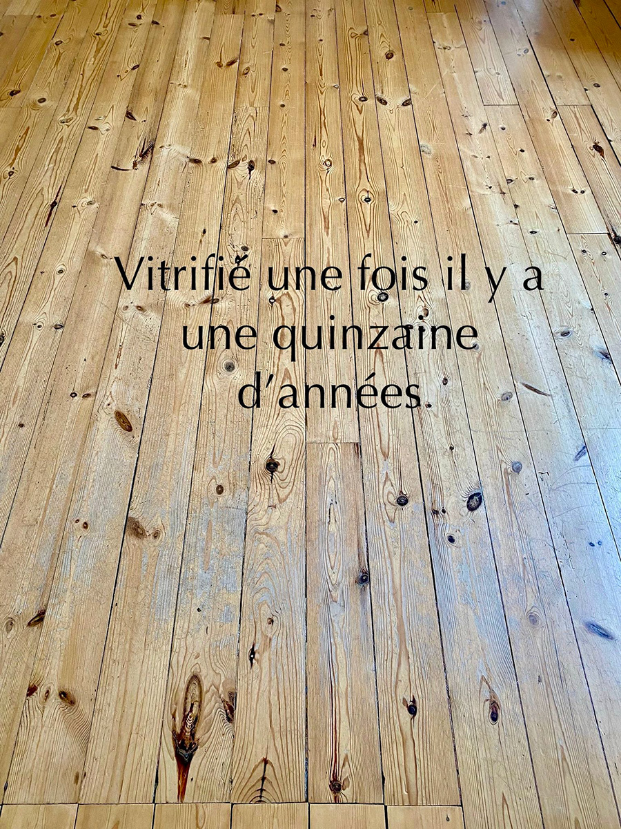 Parquet vitrifié il y a 15 ans