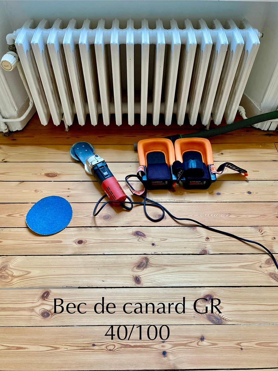 Bec de canard pour passer sous les radiateurs GR 40/100