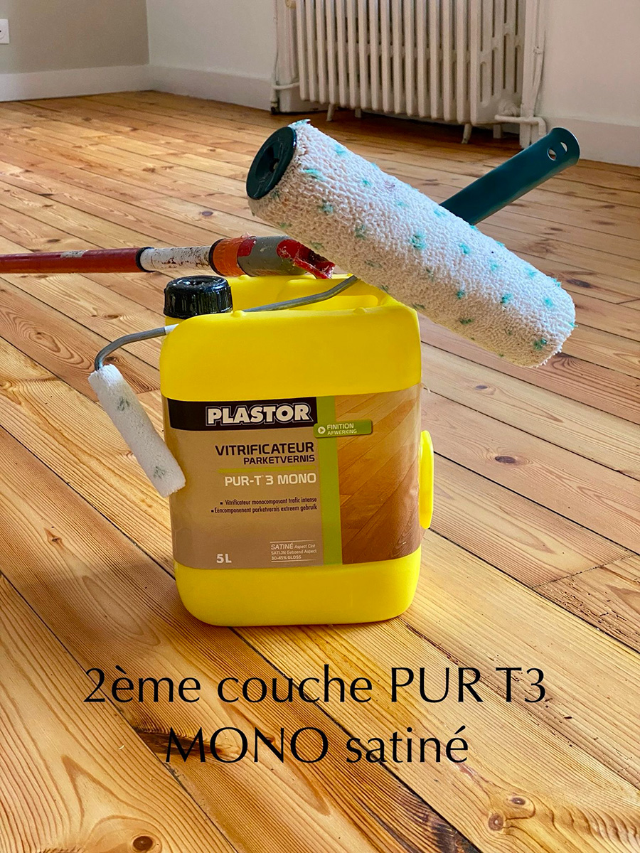 Deuxième couche PUR T3 mono satiné